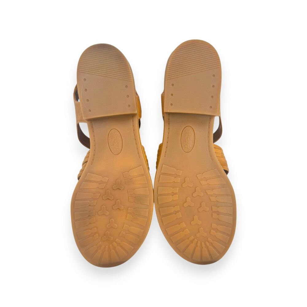 Comfort Sandals Eurosoft 8.5 Tan Strappy Block Heel Naidley New - Picture 6 of 14